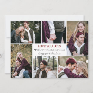 Cartes Pour Fêtes Annuelles Romantic Love valentines jour couple photo Collage