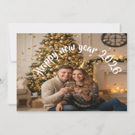 Cartes Pour Fêtes Annuelles Romantic New Year's Card Celebrating our love