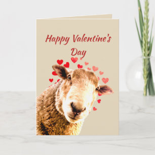 Cartes Pour Fêtes Annuelles Romantic Pun Love Ewe Drôle Mouton Humour animal