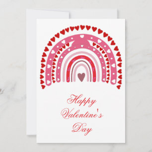 Cartes Pour Fêtes Annuelles Romantique Arc-en-ciel Valentines Jour Balayants C