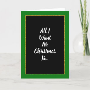 Cartes Pour Fêtes Annuelles Romantique Green Gold Noir Noël