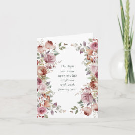 Cartes Pour Fêtes Annuelles Romantique Mauve Floral Saint Valentin