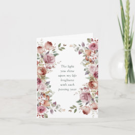 Cartes Pour Fêtes Annuelles Romantique Mauve Floral Saint Valentin