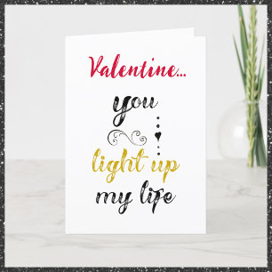 Cartes Pour Fêtes Annuelles Romantique Noir Rouge & Or Valentine dire vacances
