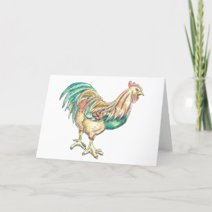 Cartes Pour Fêtes Annuelles Rooster Art