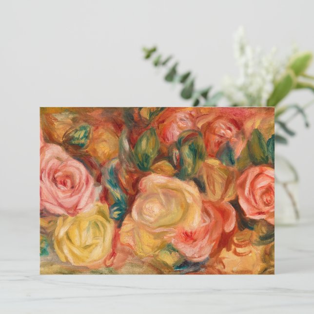 Cartes Pour Fêtes Annuelles Rose, 1912 par Pierre-Auguste Renoir (Debout devant)