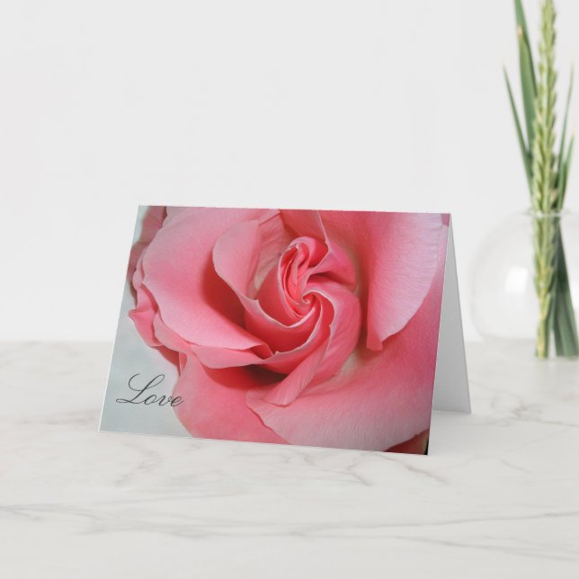 Cartes Pour Fêtes Annuelles Rose d'amour (Devant)