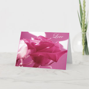 Cartes Pour Fêtes Annuelles Rose d'amour