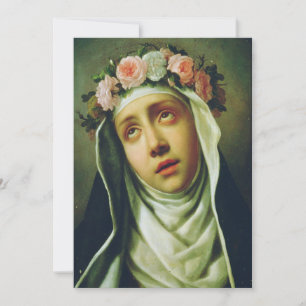 Cartes Pour Fêtes Annuelles Rose de Lima par Francesco de Mura