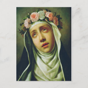 Cartes Pour Fêtes Annuelles Rose de Lima par Francesco de Mura