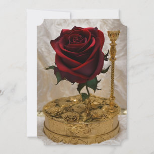 Cartes Pour Fêtes Annuelles Rose de sang Rosicrucian Gold Secret