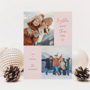 Cartes Pour Fêtes Annuelles Rose Ensemble Plus Que Jamais 2-Photo
