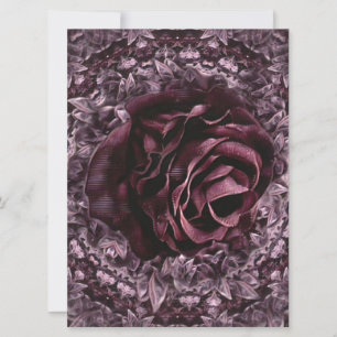 Cartes Pour Fêtes Annuelles Rose Mandala