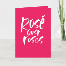 Cartes Pour Fêtes Annuelles Rosé rose gras sur l'amitié rose Valentine