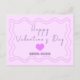 Cartes Pour Fêtes Annuelles Rose - Violet Saint-Valentin