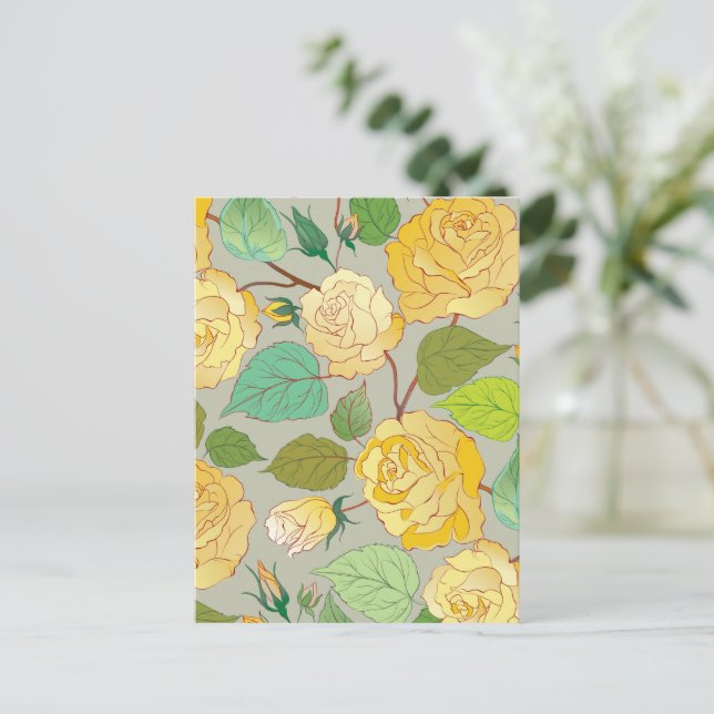 Cartes Pour Fêtes Annuelles Roses 1 (Debout devant)