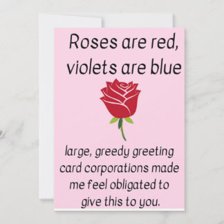 Cartes Pour Fêtes Annuelles Roses are red...