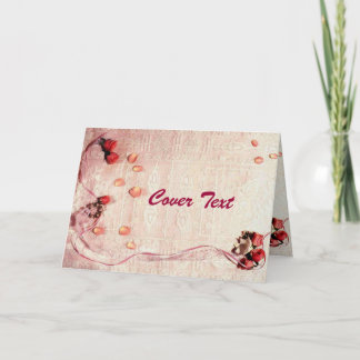 Cartes Pour Fêtes Annuelles Roses et pétales