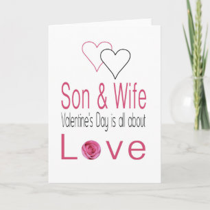 Cartes Pour Fêtes Annuelles Roses Heureuses Saintes-Valentin Fils et Femme