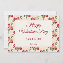 Roses Rouges Vintage Shabby Chic & Clé de Mon Cœur