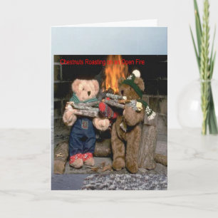 Cartes Pour Fêtes Annuelles Rôti de châtaignes