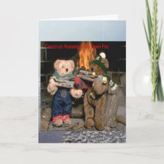 Cartes Pour Fêtes Annuelles Rôti de châtaignes