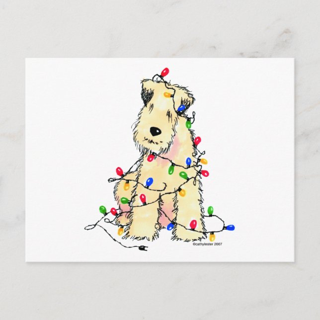 Cartes Pour Fêtes Annuelles Roue à revêtement doux - Noël (Devant)