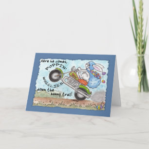 Cartes Pour Fêtes Annuelles Roue de Lapin de Pâques