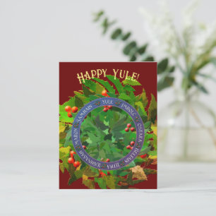 Cartes Pour Fêtes Annuelles Roue d'hiver de l'année