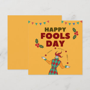 Cartes Pour Fêtes Annuelles Rouge Et Vert Jester Céramique Jester