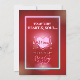 Cartes Pour Fêtes Annuelles Rouge sang roux typographie Saint Valentin