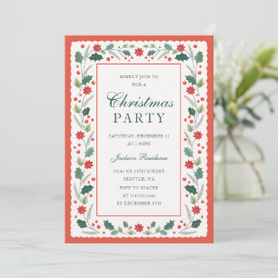 Cartes Pour Fêtes Annuelles Rouge vintage