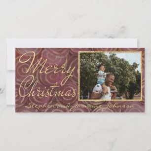 Cartes Pour Fêtes Annuelles Rouges et or de Noël