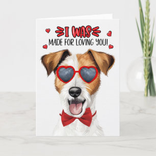 Cartes Pour Fêtes Annuelles Rough Jack Russell Chien Vous Aimant Valentine