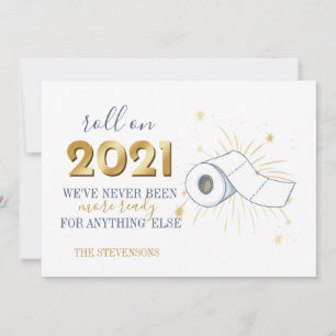 Cartes Pour Fêtes Annuelles Rouler Sur 2021 Joyeux Nouvel An Drôle Personnalis