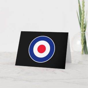 Cartes Pour Fêtes Annuelles Roundel Graphic sur noir