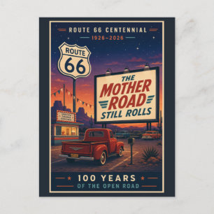 Cartes Pour Fêtes Annuelles Route Rétro 66 Centennial Drive In