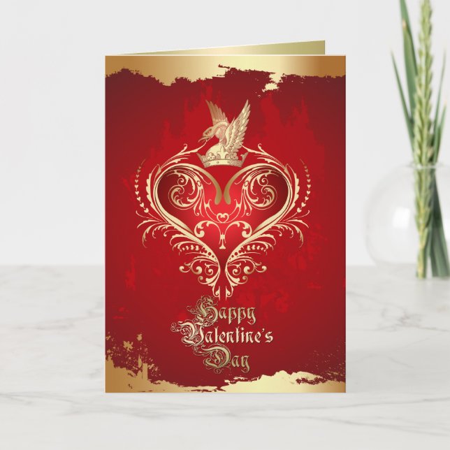 Cartes Pour Fêtes Annuelles Royal Heart Valentine (Devant)