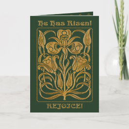 Cartes Pour Fêtes Annuelles Roycroft Pâques Chasseur Vert (Personnalisé)