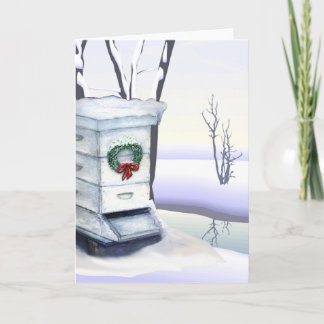 Cartes Pour Fêtes Annuelles ruche de xmas