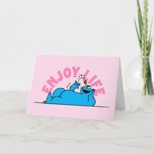 Cartes Pour Fêtes Annuelles Rue Sésame   Cookies Monster Enjoy Life