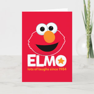 Cartes Pour Fêtes Annuelles Rue Sésame   Elmo Beaucoup de rires depuis 1984