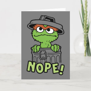 Cartes Pour Fêtes Annuelles Rue Sésame   Oscar le Grouch Nope!
