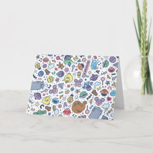 Cartes Pour Fêtes Annuelles Rue Sésame   Sesame Pals DoodMotif