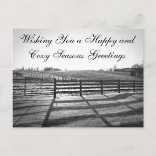 Cartes Pour Fêtes Annuelles Rural Landscape Postcards - Winter Road