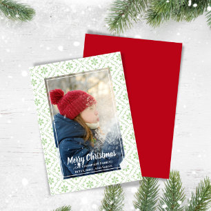 Cartes Pour Fêtes Annuelles Russe Green Joyeux Noël Une photo