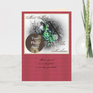 Cartes Pour Fêtes Annuelles Russe Mistletoe Yule Solstice hiver Noël