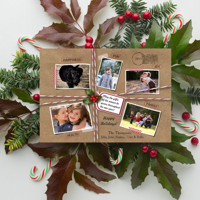 Cartes Pour Fêtes Annuelles Russe Noël Kraft Papier de Noël 5 Photo (Créateur téléchargé)