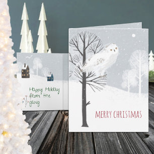 Cartes Pour Fêtes Annuelles Rustic Nordic Great White