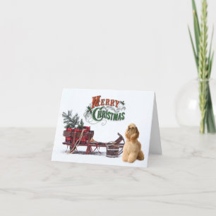 Cartes Pour Fêtes Annuelles Rustique Cocker Spaniel Noël